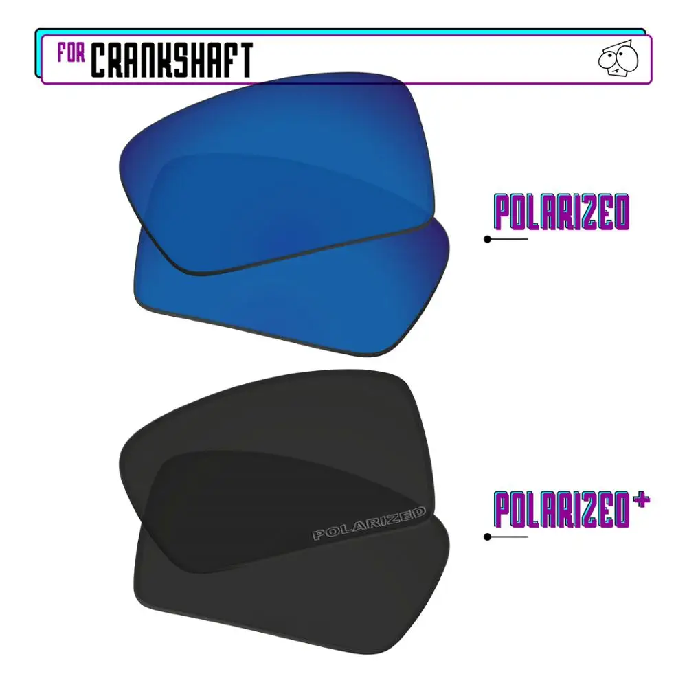 

Замена поляризованных сменных линз EZReplace для солнцезащитных очков Oakley с коленчатым вала-BlackPPlus-Sapphire irep