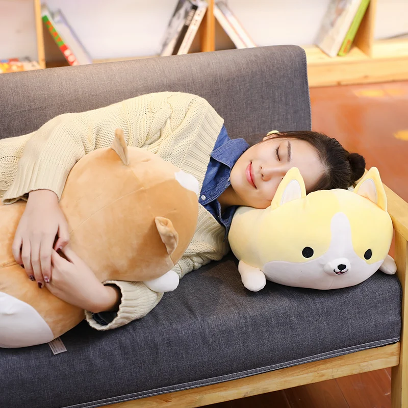 

30/45/60cm Cute Corgi Dog Plush Toy Stuffed Soft Animal Cartoon Pillow Lovely Christmas Gift for Kids Kawaii Valentine Present