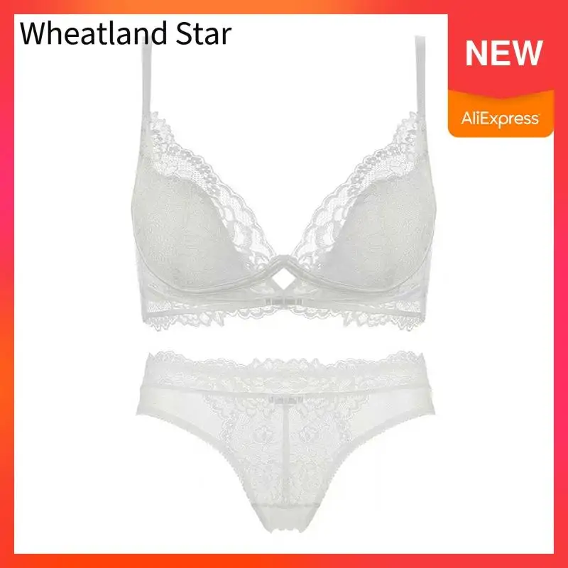 Комплект нижнего белья с бюстгальтером женское нижнее белье без подкладки