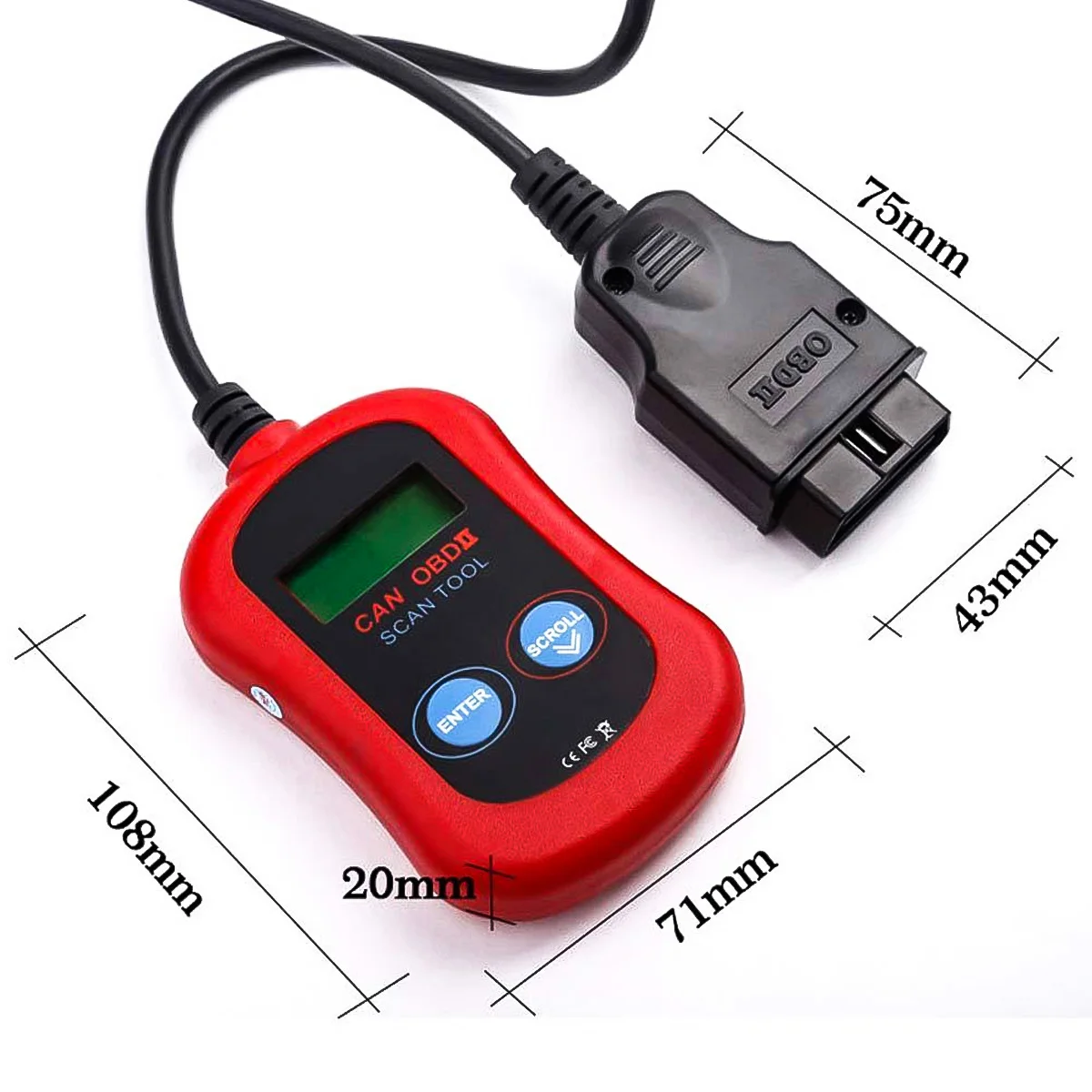 Ручной считыватель кодов ошибок автомобиля сканер двигателя диагностический