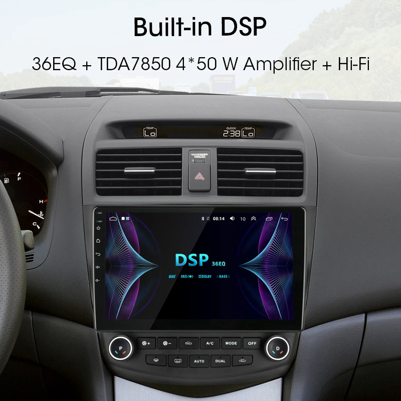 Jansite RDS 10 &quot4G Wifi автомобильное радио для Honda Accord 7 2005-2008 Авторадио сенсорный экран