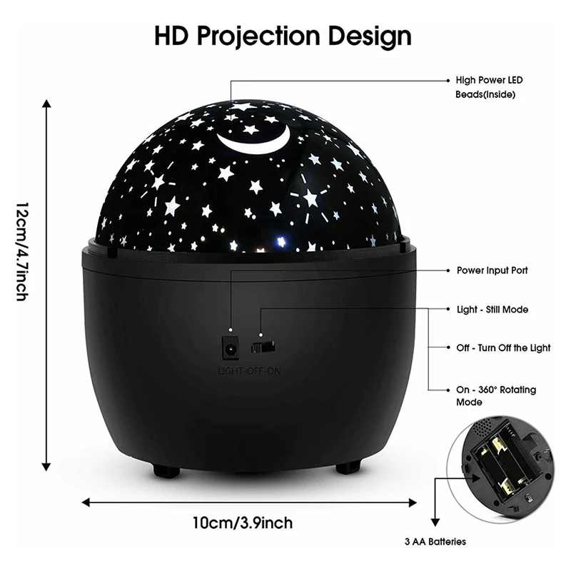 Светодиодный проектор звездного неба лампа Звезда Ночной Светильник вечерние