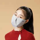 Уличная женская теплая маска OhSunny, 3D укороченный кроп, 2 способа ношения, ветрозащитная, солнцезащитная, мягкая, дышащая, моющаяся, однотонная маска для лица