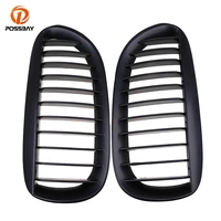 possbay car racing grille matte black front wide kidney hood grills car styling for bmw 6 series e63 coupe m6 2005 03 2010 07