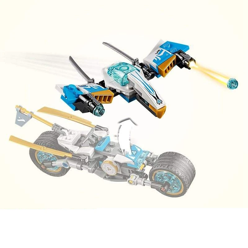 360pcs ЛЕГО Ninja Street Race of Snake Jaguar Совместимые Строительные Блоки 70639 Ninjago moto Кирпичи