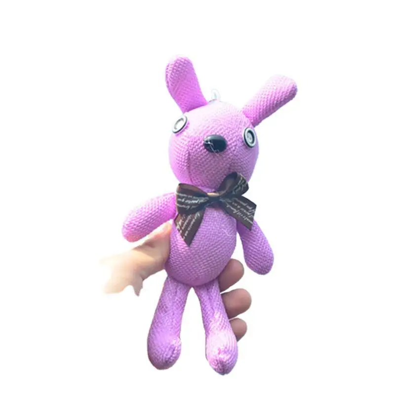 Новый реалистичный Симпатичный мягкий пурпурный кролик 15 см симпатичный