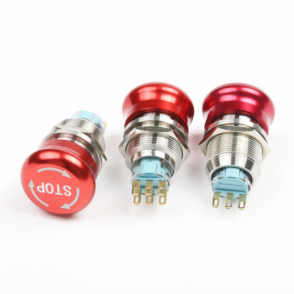 Водонепроницаемый металлический кнопочный переключатель из нержавеющей стали