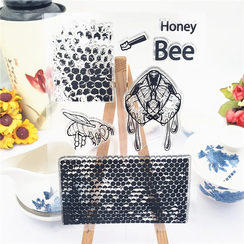 Горячая Распродажа Bee hive прозрачные штампы/силиконовые уплотнения роликовый