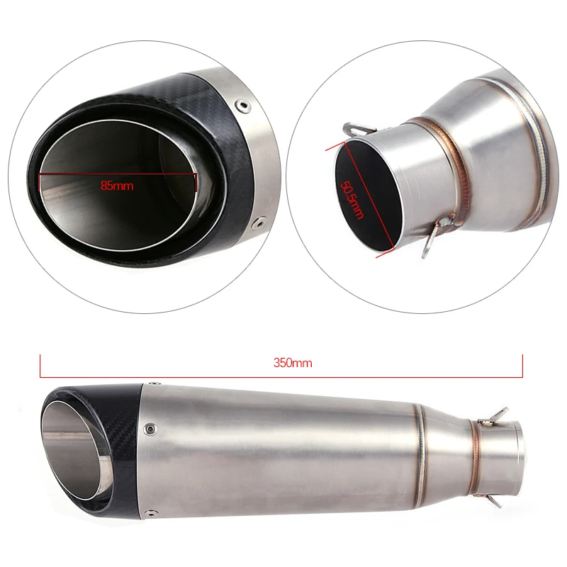 Универсальный Модифицированная выхлопная труба мотоцикла глушитель выхлопной