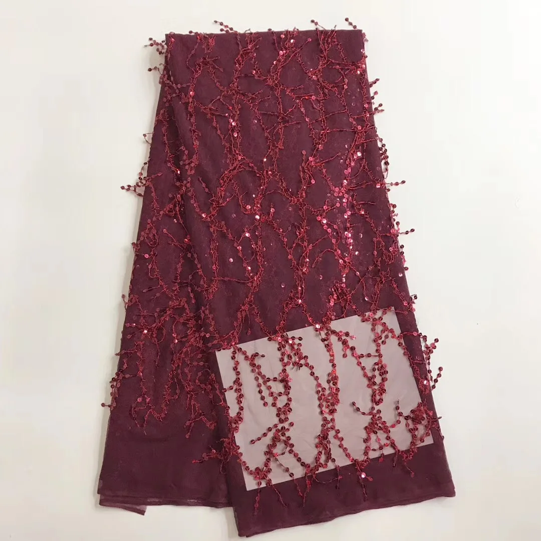 2017 новейшая ткань с блестками фабричная цена кружевная африканский тюль