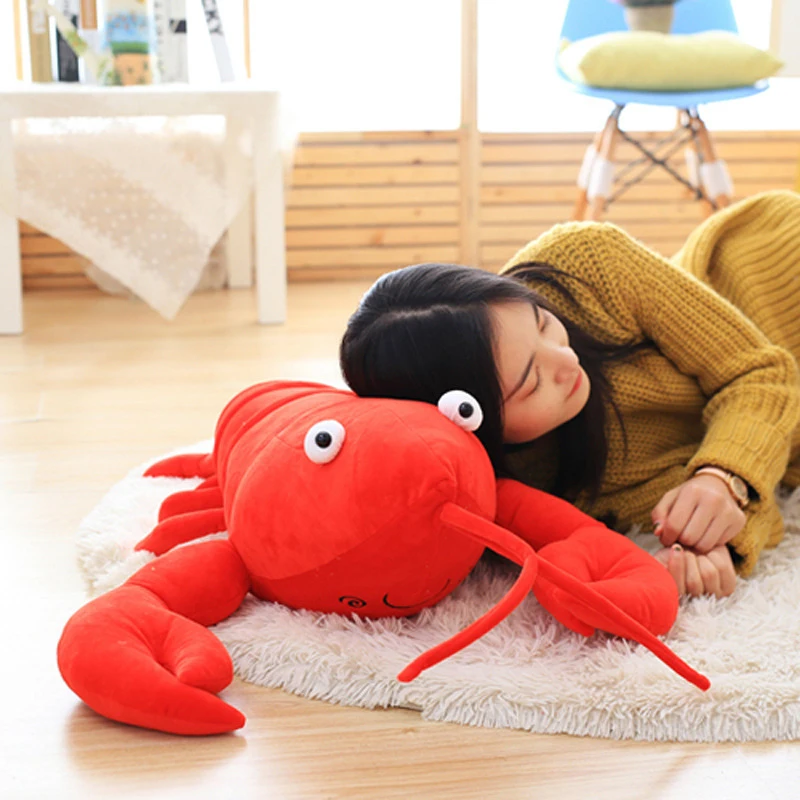 1 шт. 30/55/80 см имитация лобстера плюшевая игрушка кукла набитые морскими животными