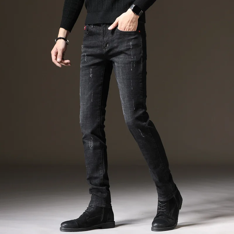 

2021 Spring and Fall Fashion Trend Men's Jeans, Retro Casual Comfortable Stretch Fashion Jeans NZKJ33