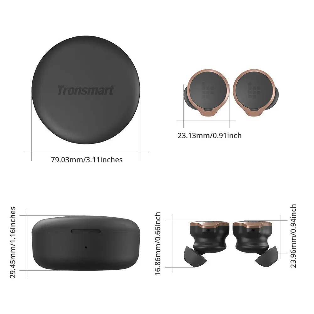 TWS-наушники Tronsmart Apollo Bold беспроводные наушники с активным шумоподавлением Bluetooth