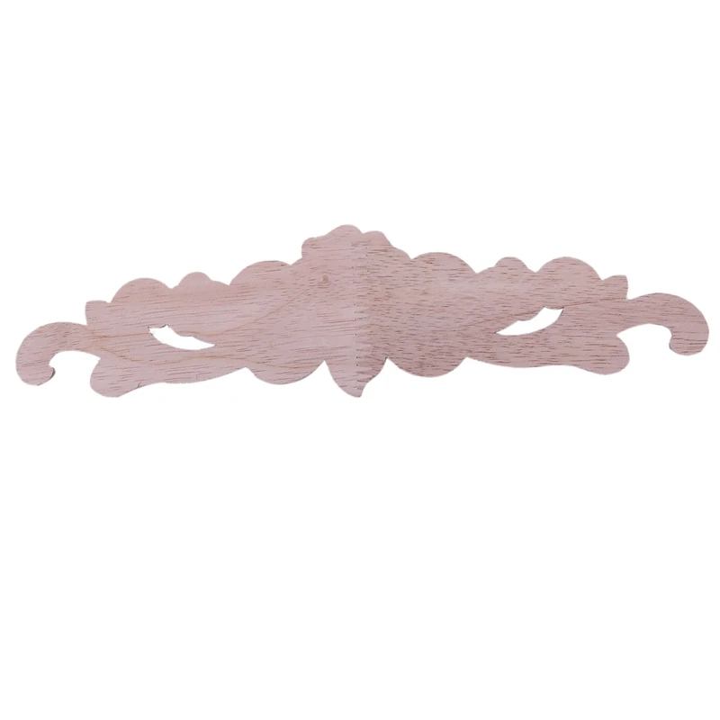 Мода-30*7 см деревянный резной угловой Onlay аппликация Декор Мебель ремесло