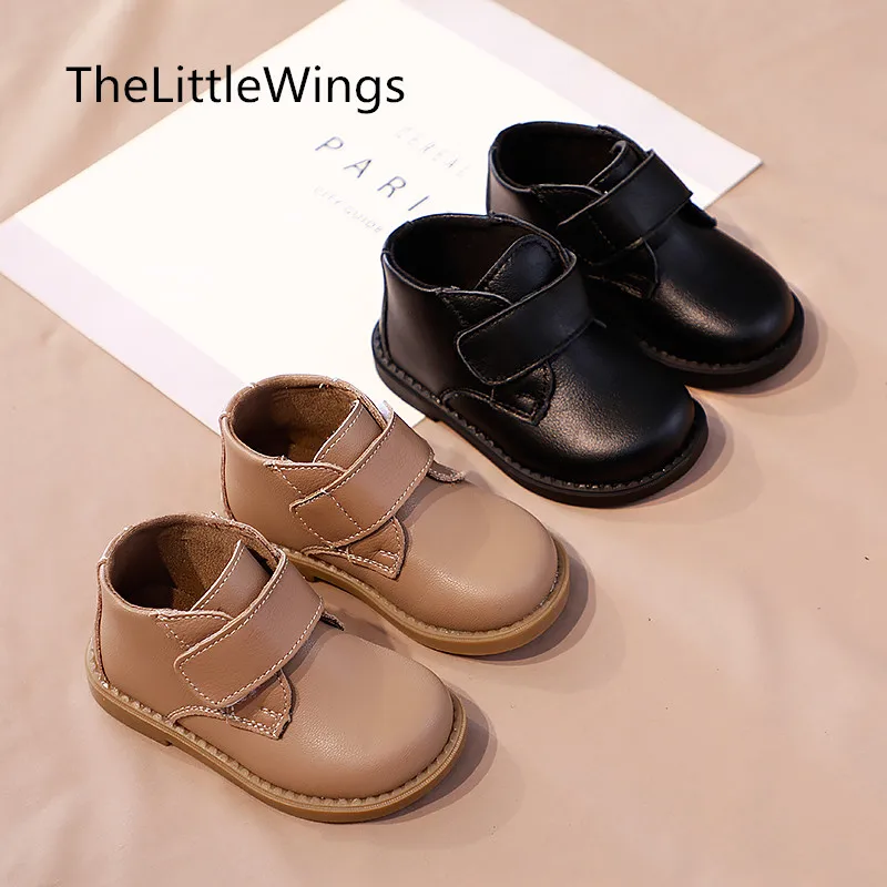 Осень 2019 г. Детские Ботинки martin из натуральной кожи для девочек модная мягкая