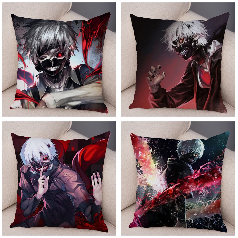 Наволочка для дивана Токийский Гуль домашний декор детской комнаты мягкий