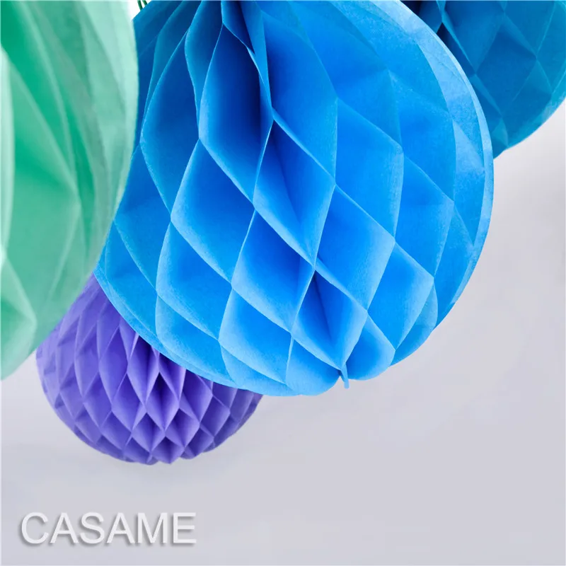 8 дюймов 20 см Висячие круглые сотовые шары папиросная бумага фонарь цветы