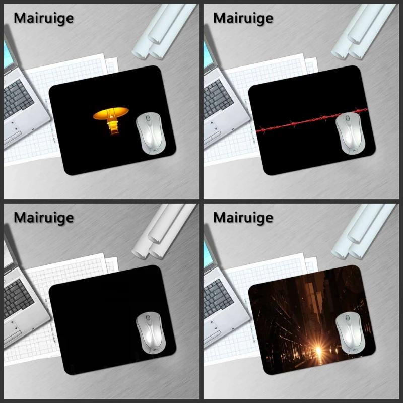 

Большой рекламный коврик для мыши Mairuige для ноутбука, черный фон, маленький размер 180*220 2 мм