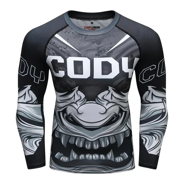 12 Футболка MMA herren rashguard jiu jitsu bjj футболка Langarm фитнес Муай Тай Бокс спортивный пуловер Рашгард MMA boxen Jersey - Цвет: 12