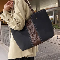 large capacity shoulder bags 2021 casual design scrub womens bag simple wild shopper handbags vintage square ladies tote bags