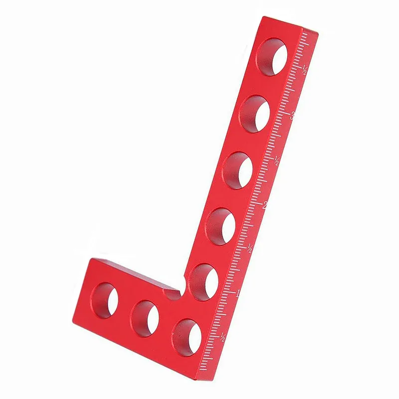 

Metric and Inch Ruler Aluminum Alloy L Shape Positioning Squares Corrosion-Resistant Right Angle Corner Clip for Shelf Cabinets