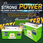 Стартовая батарея для мотоцикла FLYPOWER 12 В LiFePO4 96 Втч CCA 420A FLY10S, литиевые железные батареи для скутера, заменяемые модели YTZ10S