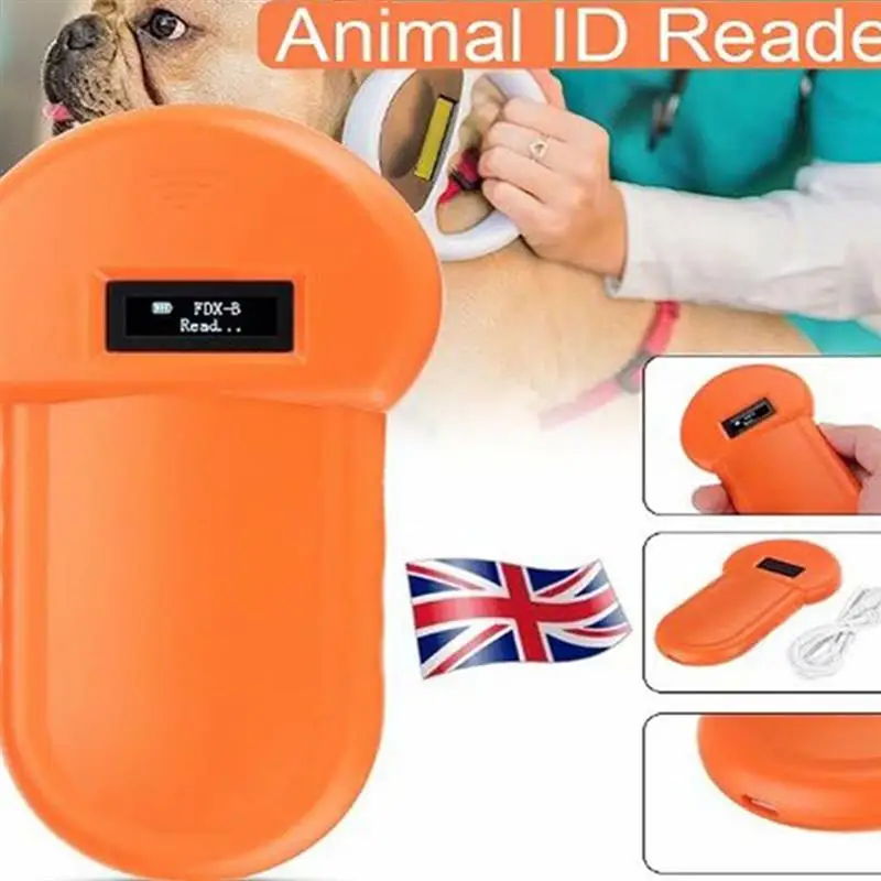 

Портативный сканер микрочипа с OLED-дисплеем, портативный сканер животных, ПЭТ, USB Перезаряжаемый чип, идентификация бирок, транспондер