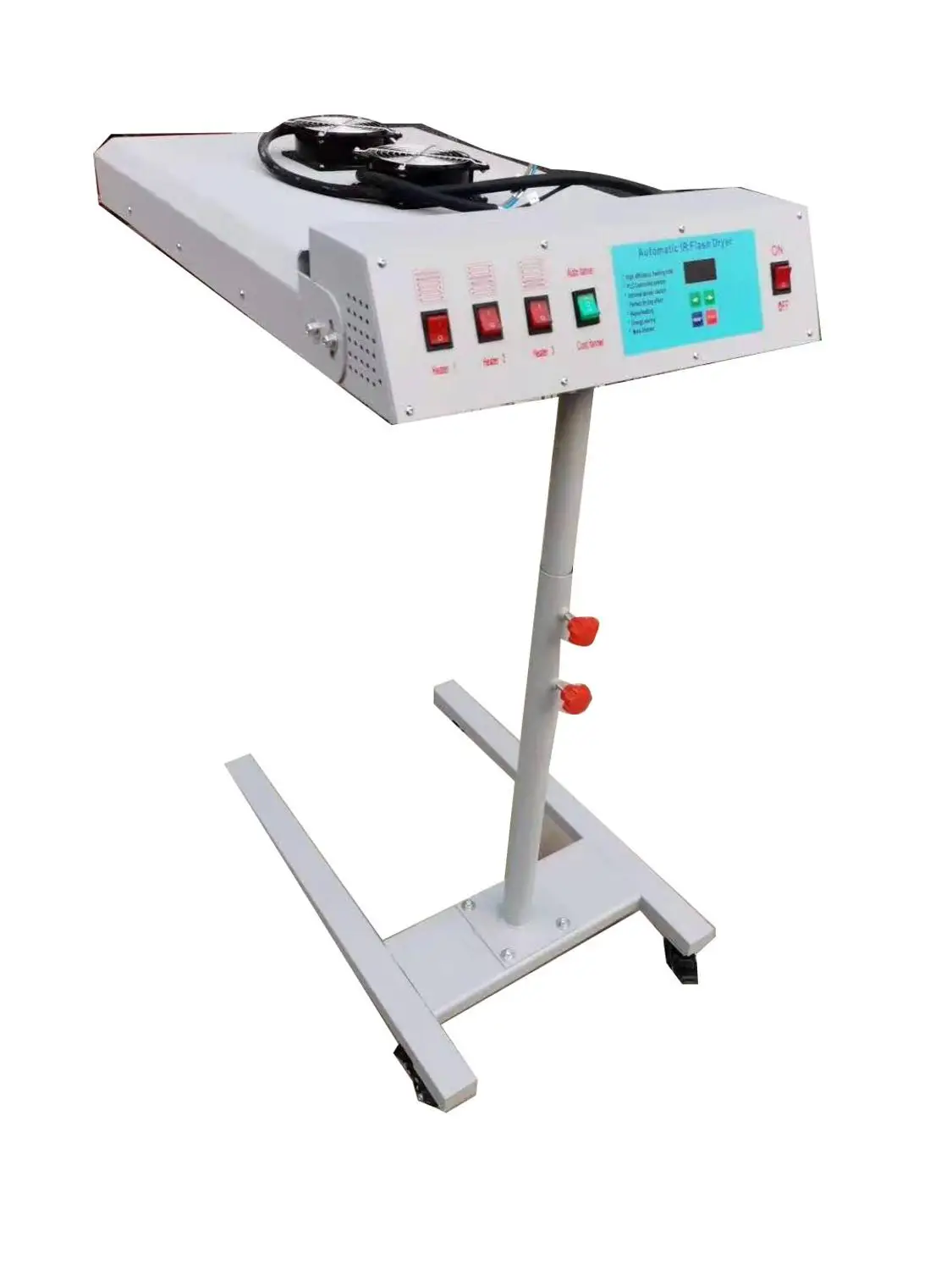 

6000W Intelligent Automatic IR Silk Screen Printing Flash Dryer with sensor 2 modes 3 levels T-shirt Drying Machine