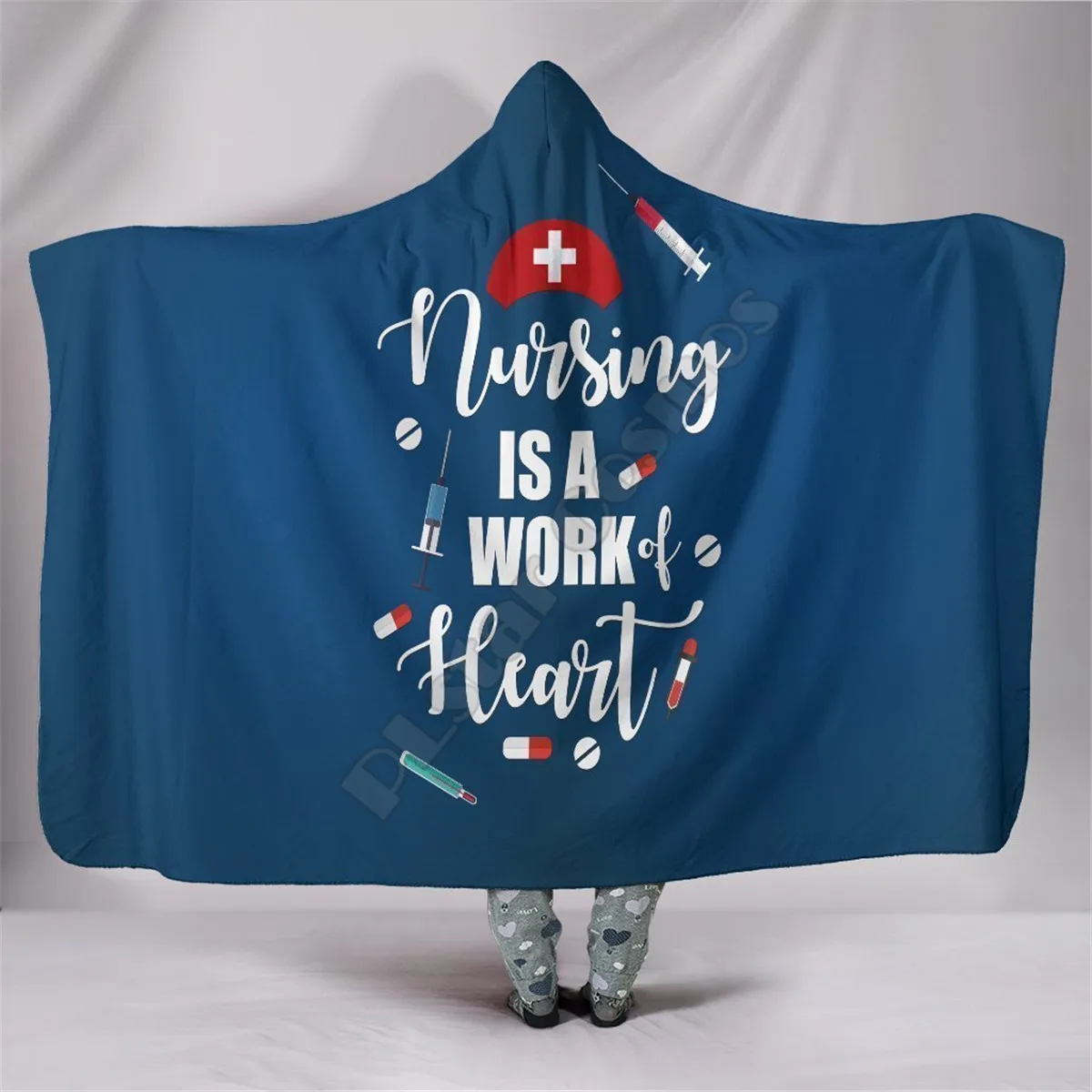 

Nursing Works Hooded Blanket 3D printed Wearable Blanket Adults Kids Various Types Hooded Blanket Wearable 04