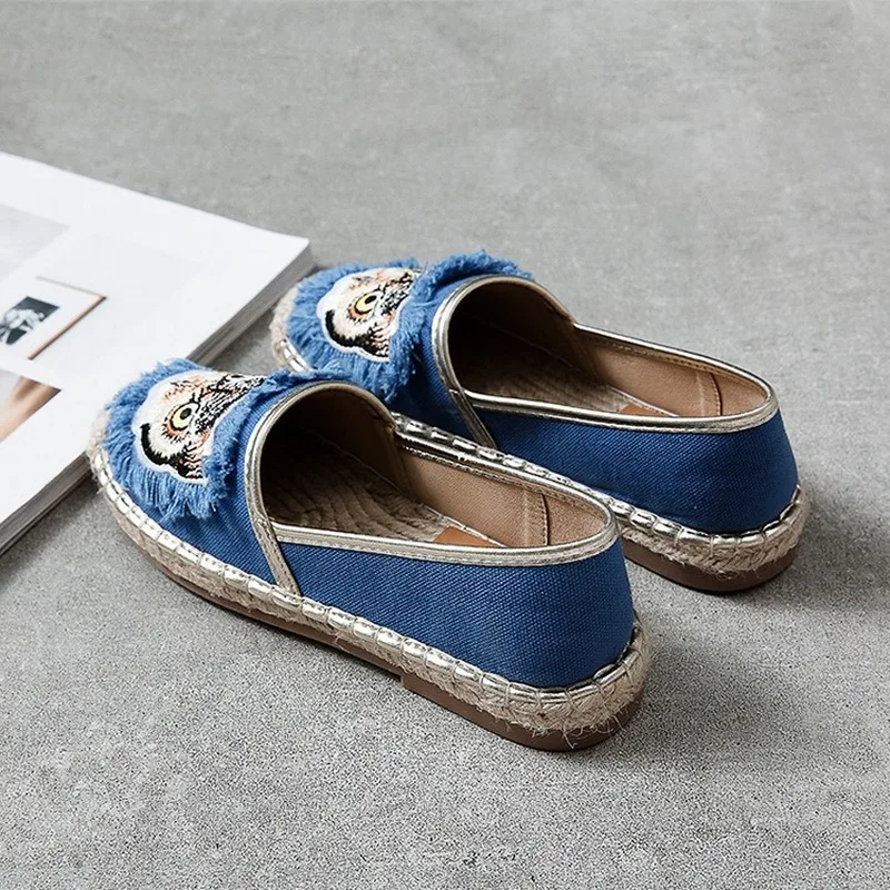 Женские туфли в рыбацком стиле Повседневные Дышащие на плоской подошве с