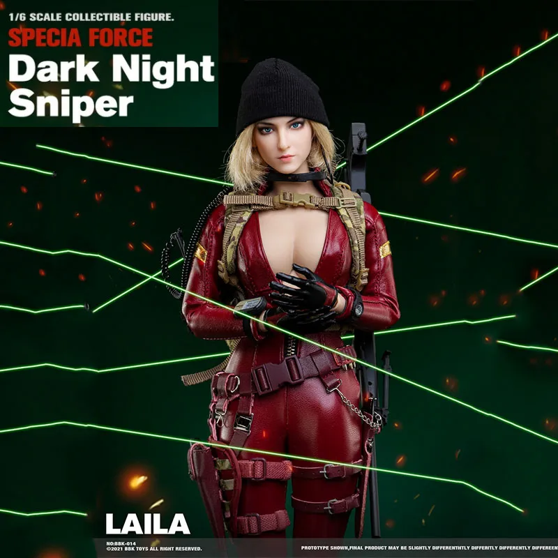 

1/6 BBK BBK014 Dark Night снайперская фигурка Лайлы, модель 12 дюймов, полный комплект, женщина-солдат, экшн-фигурка для коллекции