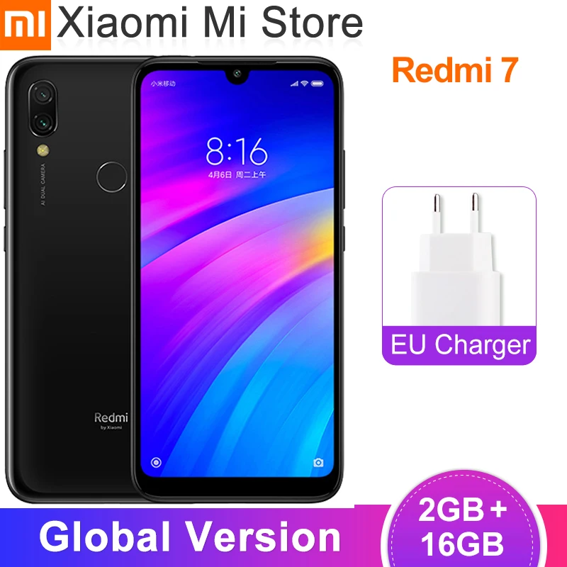 Xiaomi Redmi 7 3 ГБ 32 смартфон Восьмиядерный процессор Snapdragon 632 4000 мАч 12 МП две камеры 6 26