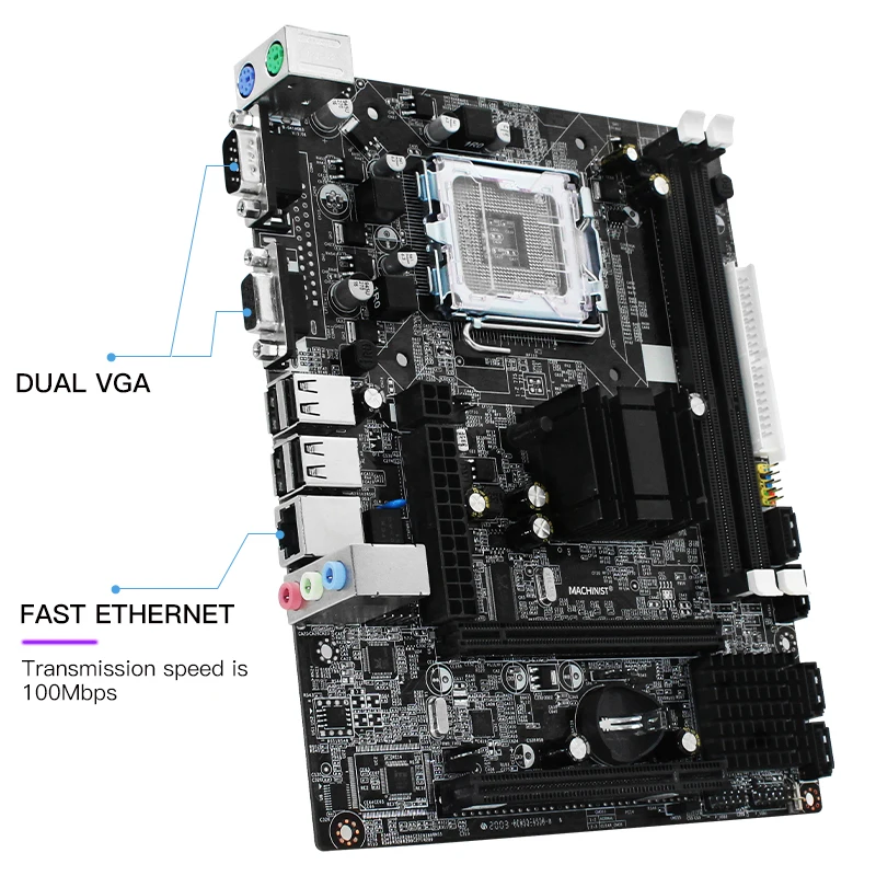 MACHINIST G31 материнская плата Socket LGA 775 771 Поддержка процессора Intel Core 2 и оперативной