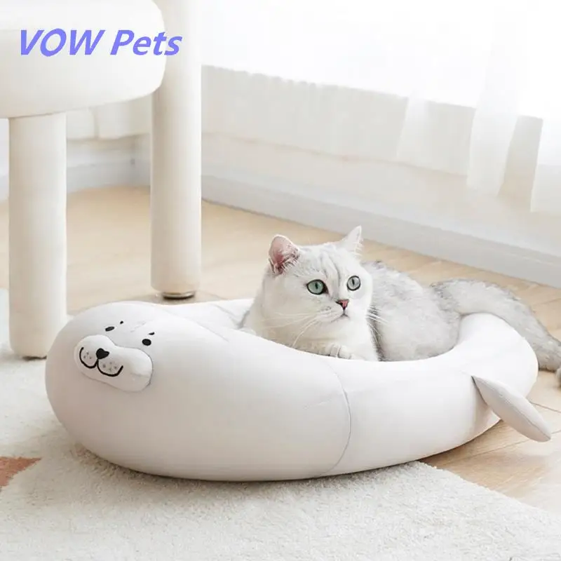 

Seals Cat Nest General Summer Seasons Unpick And Wash The Dog Nest House Cat Bed Pet Products In Winter To Keep Warm FULLLOVE