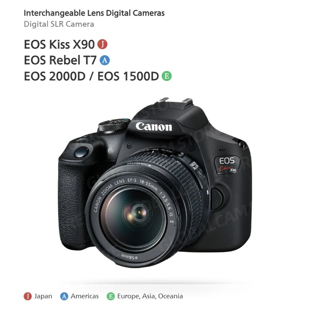 Canon EOS Rebel T7 DSLR Camera с 18-55 мм объективом 2000D Kit Original & New | Электроника