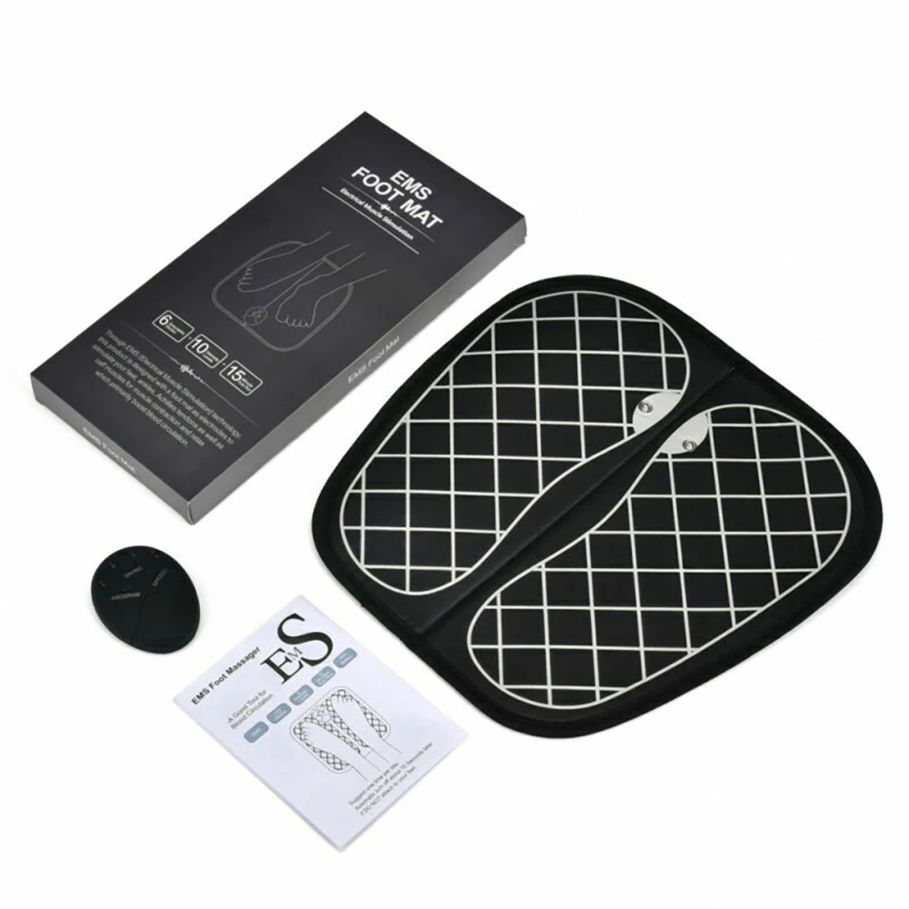 Electric EMS Foot Massager Tens Vibrator Wireless Feet Physiotherapy Pain Relief Muscle Relaxation Pedicure Tools |