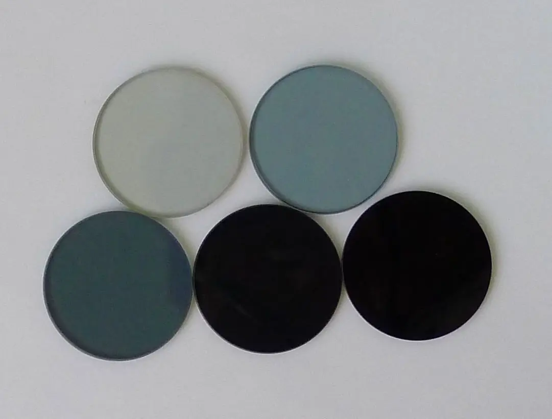 Оптический нейтральный фильтр затухания со средним серым зеркало плотности