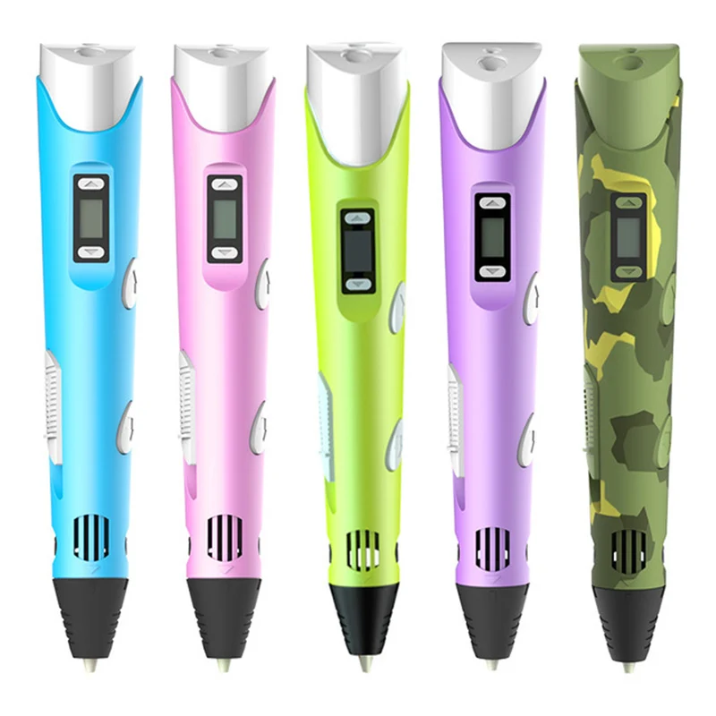 

Second Generation 3D Printing Pen LCD Display Screen Drawing Tools Painting Graffiti for Children Diy Handmade Crafts