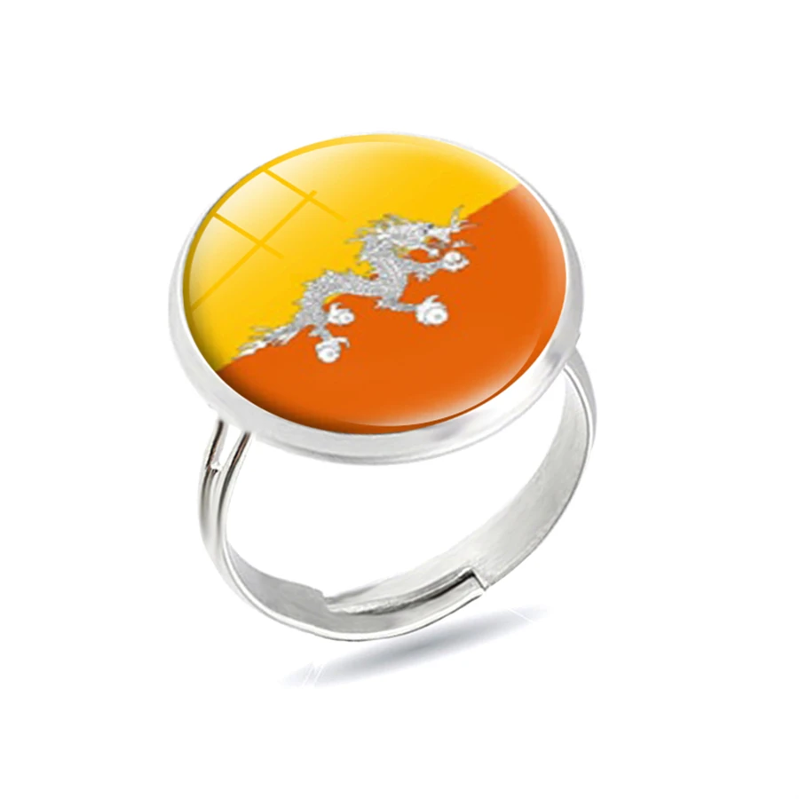 Национальные кольца с флагами Индия Пакистан Шри-Ланка Бутан непальский