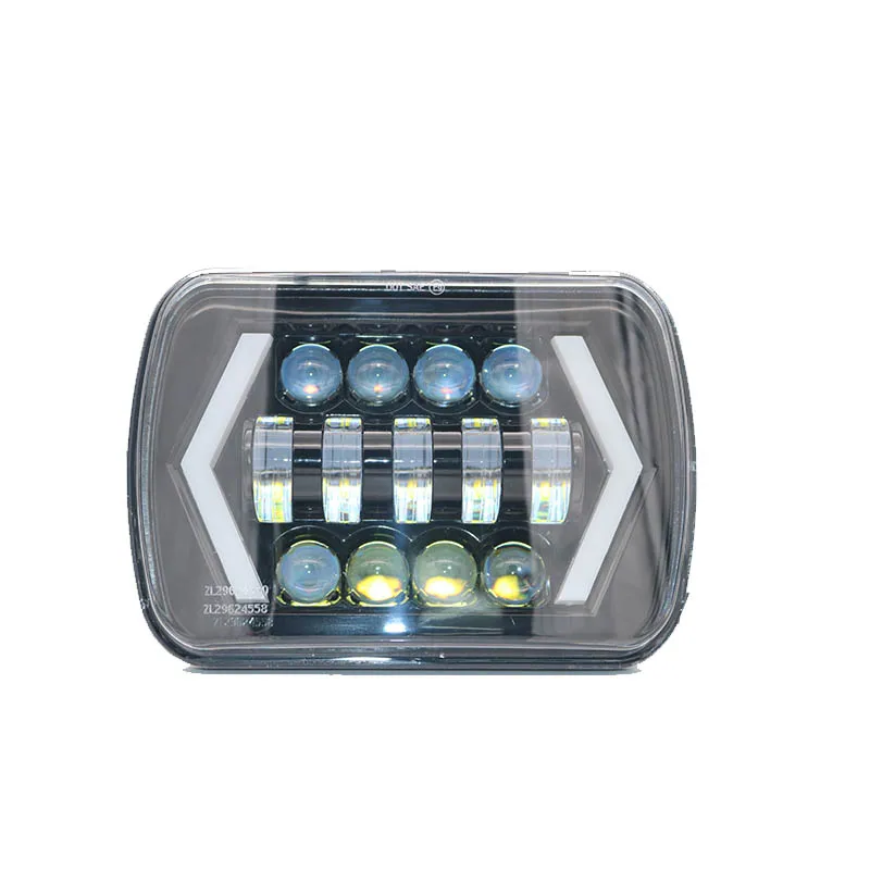 2 шт. светодиодный фар 7x6 дюймов Ангельские глазки DRL H4 квадратный фары для 86 95 Jeep