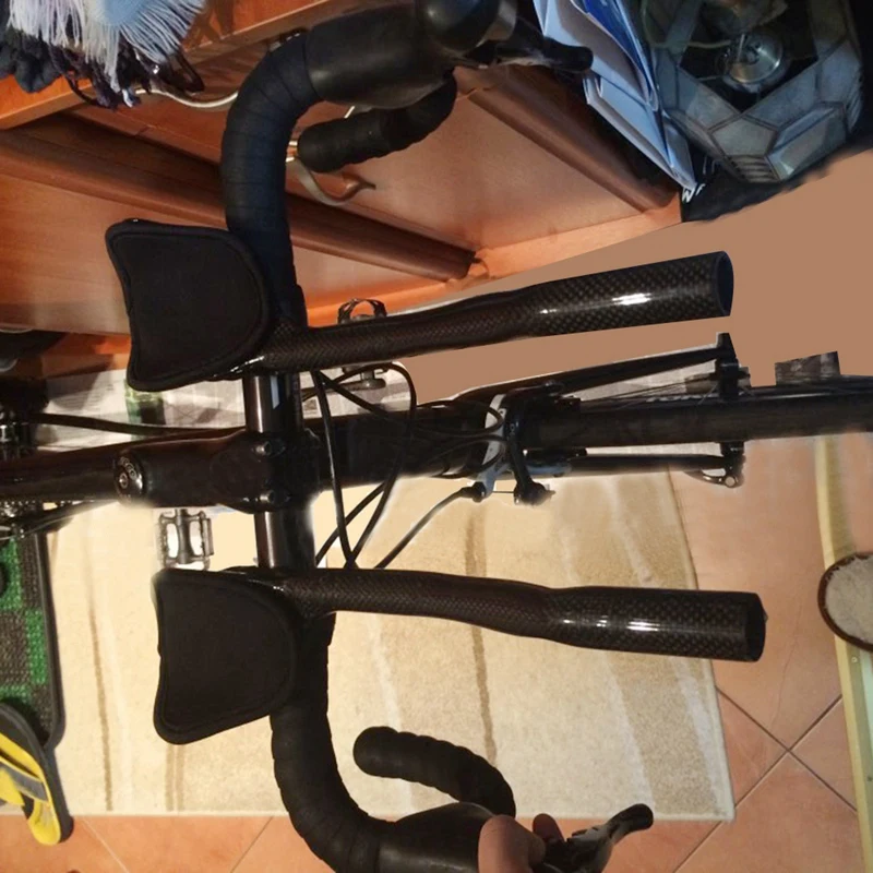 Углеродное волокно Триатлон велосипедный удлинитель аэро ТТ стержень