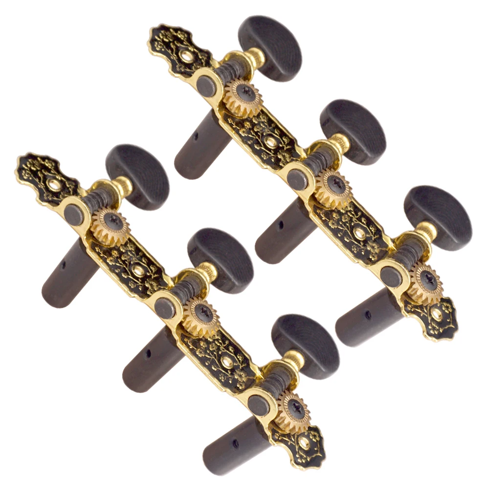 

1 Pair (Left + Right) 1:18 Acoustic Classical Guitar Machine Heads Tuning Key Pegs String Tuners Accessories