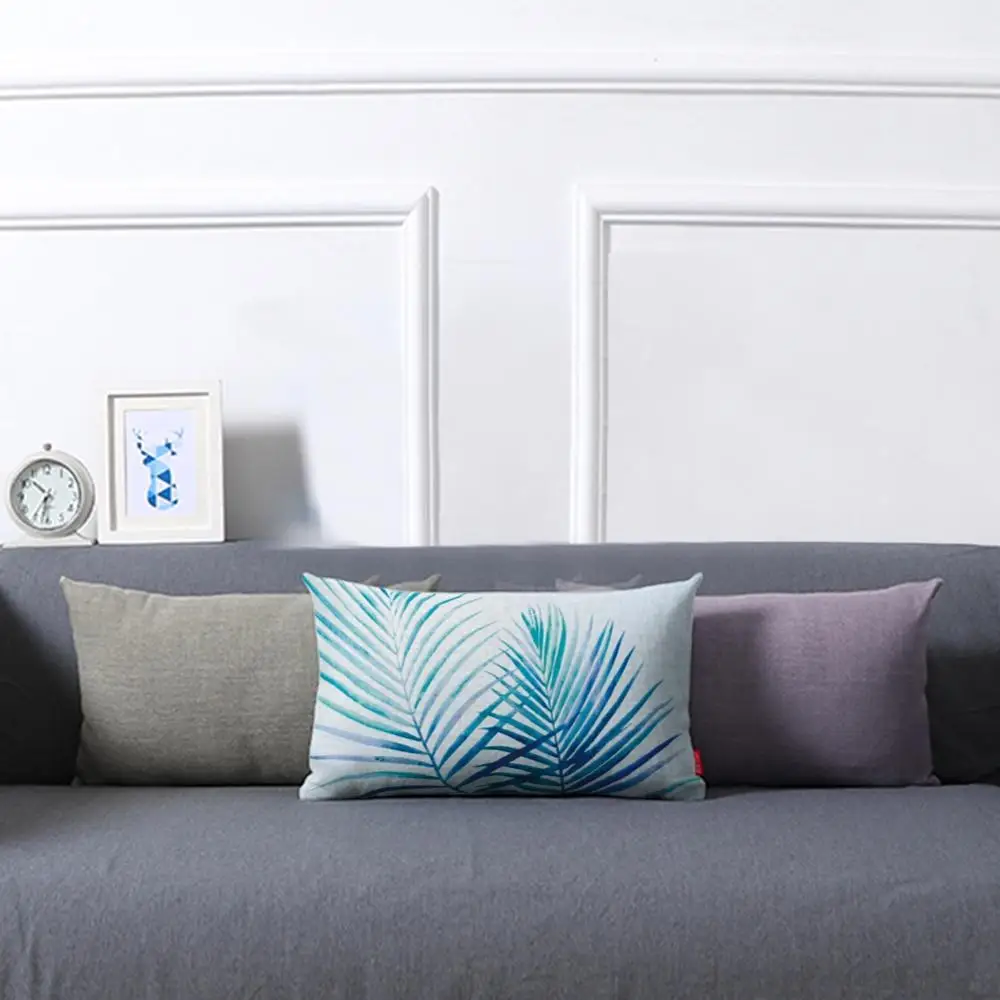 Прямоугольная короткая плюшевая наволочка для подушки цветочный рисунок