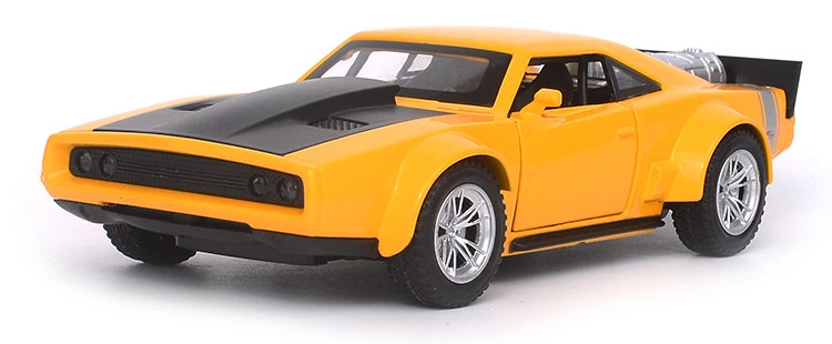 1:32 быстрая и яростная Dodge зарядное устройство дробилка для льда Chevrolet Camaro игрушечная машинка из сплава литье под давлением Горячие Weels детские игрушки Мальчик день рождения