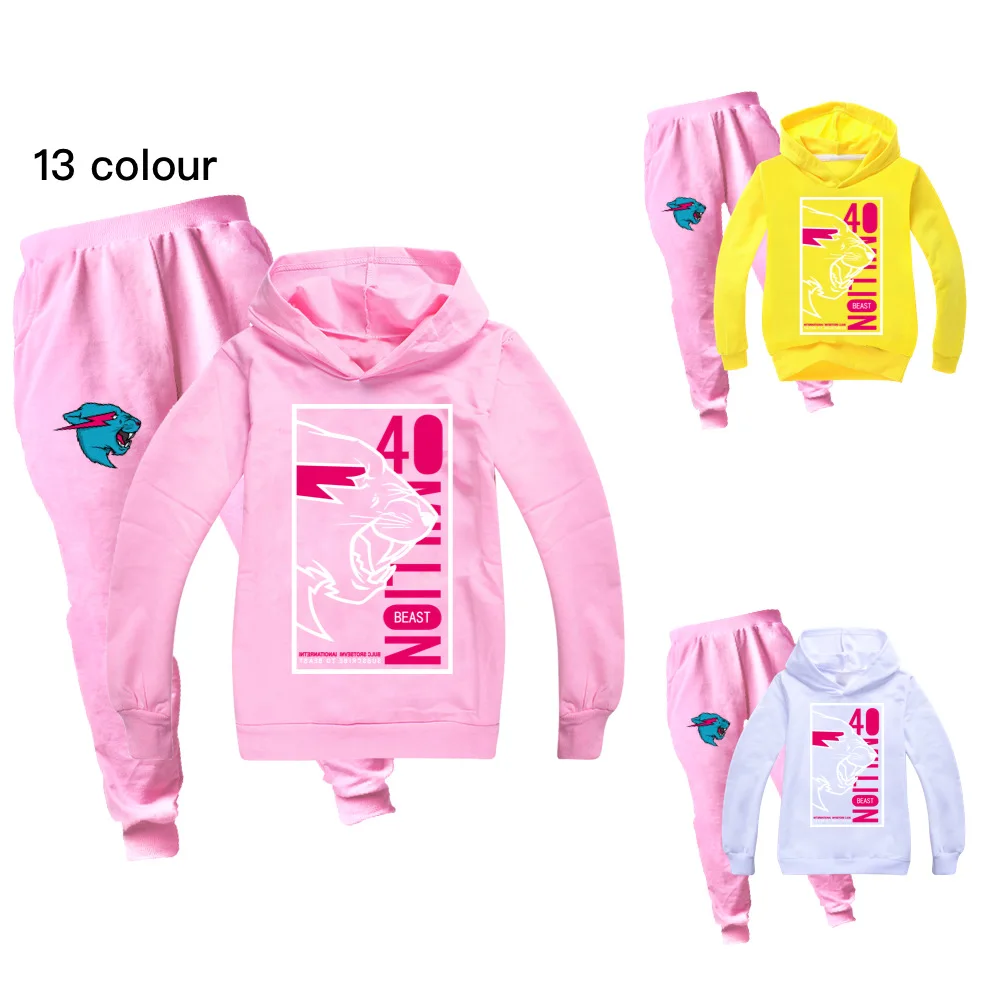 

Cat 3D Print Tracksuit Fall Sport Suit Kids Cartoon Printed Hoodie Pants 2pcs Sets Baby Boys Clothing Sets Toddler Girl Outfits
