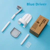 2021 head silicone brush head quick drying long handled toilet corner cleaning brushes wall mounted clean tools for bathroom