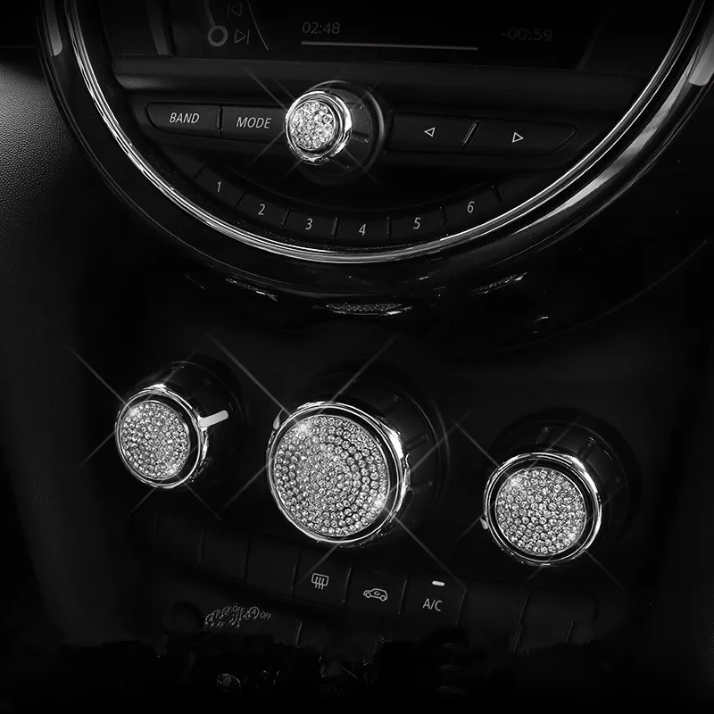 Шикарные украшения для интерьера автомобиля комбинация аудио медиа кристаллов