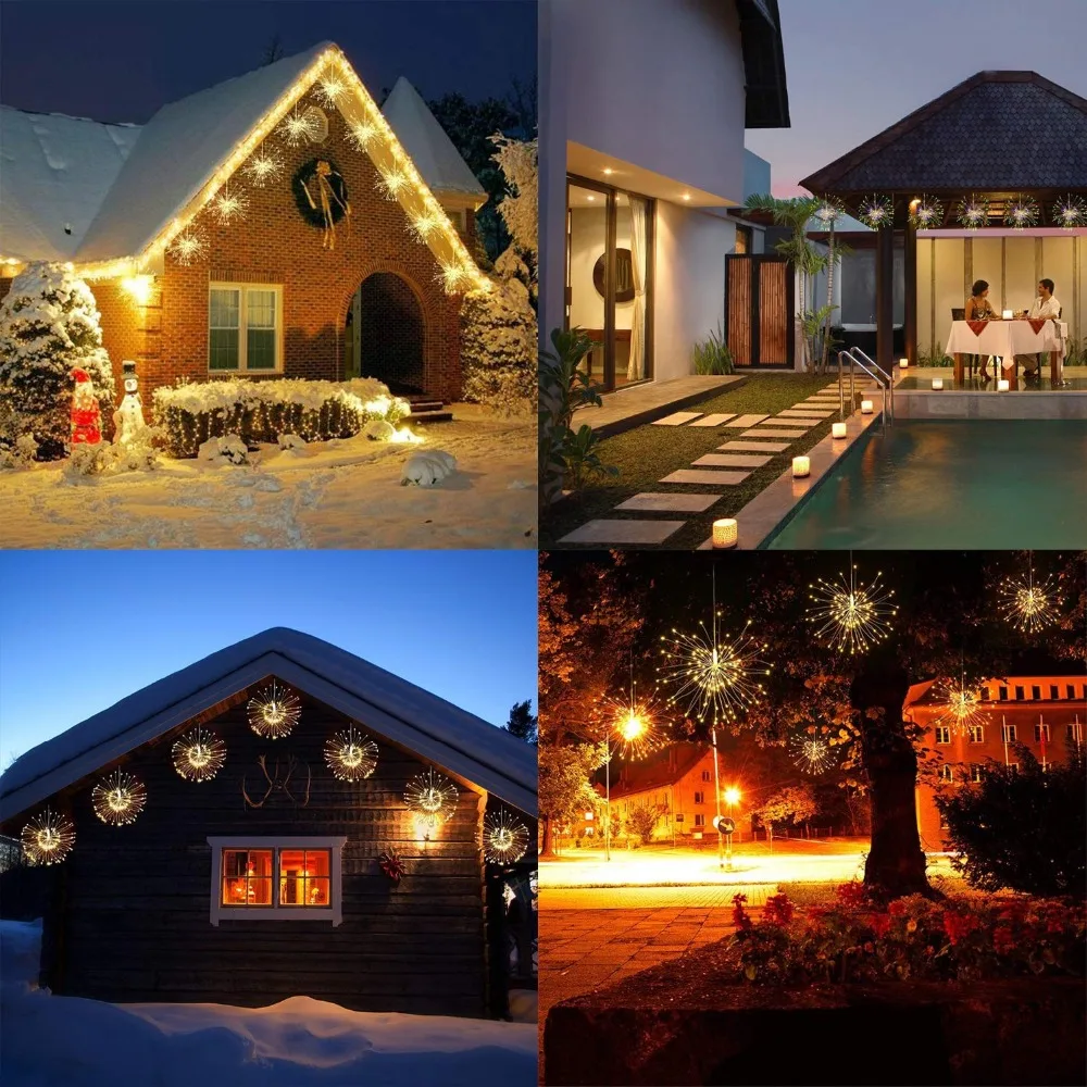 Светодиодный светильник на батарейках подвесной Starburst с 120 светодиодный S 8