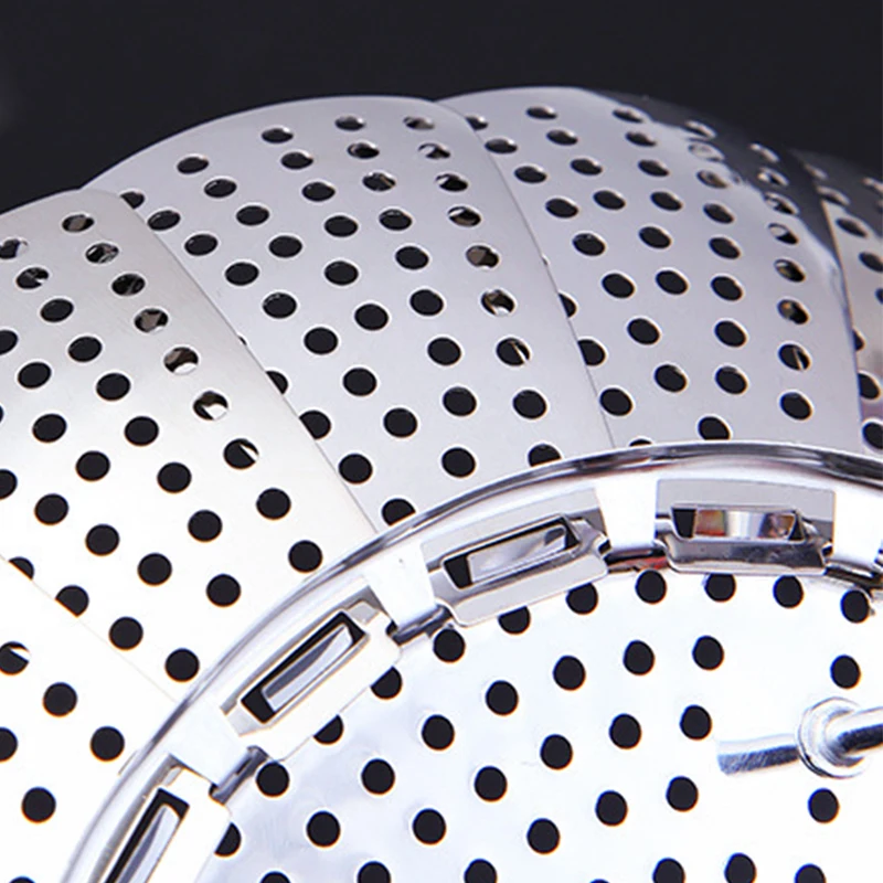 1 шт. кухонная посуда складная Пароварка для посуды из нержавеющей стали корзина