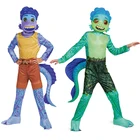 Детский костюм Морской Монстр Disney, боди для мальчиков и девочек на Хэллоуин, комбинезон с 3D маской, модная одежда